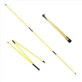thumbnail image 3 of Golf Alignment Sticks Training Aid 4 Pack,3-Section 48 Inch Golf Swing Trainers Foldable Practice Rods Sticks, 3 of 9