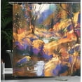 thumbnail image 4 of Ambesonne Fantasy Shower Curtain, Spring Environment, 69"Wx84"L, Tan Orange, 4 of 5