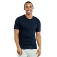 thumbnail image 3 of Men's Soft 100% Cotton Light Weight Crew Neck Short Sleeve T-Shirt, Navy L, 1 Count, 1 Pack, 3 of 3
