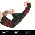 thumbnail image 3 of Goofa Roses Pattern UV Sun Protection Arm Sleeves, UPF 50 Sports Cooling Arm Compression Sleeves for Men Women Teenager, 3 of 8