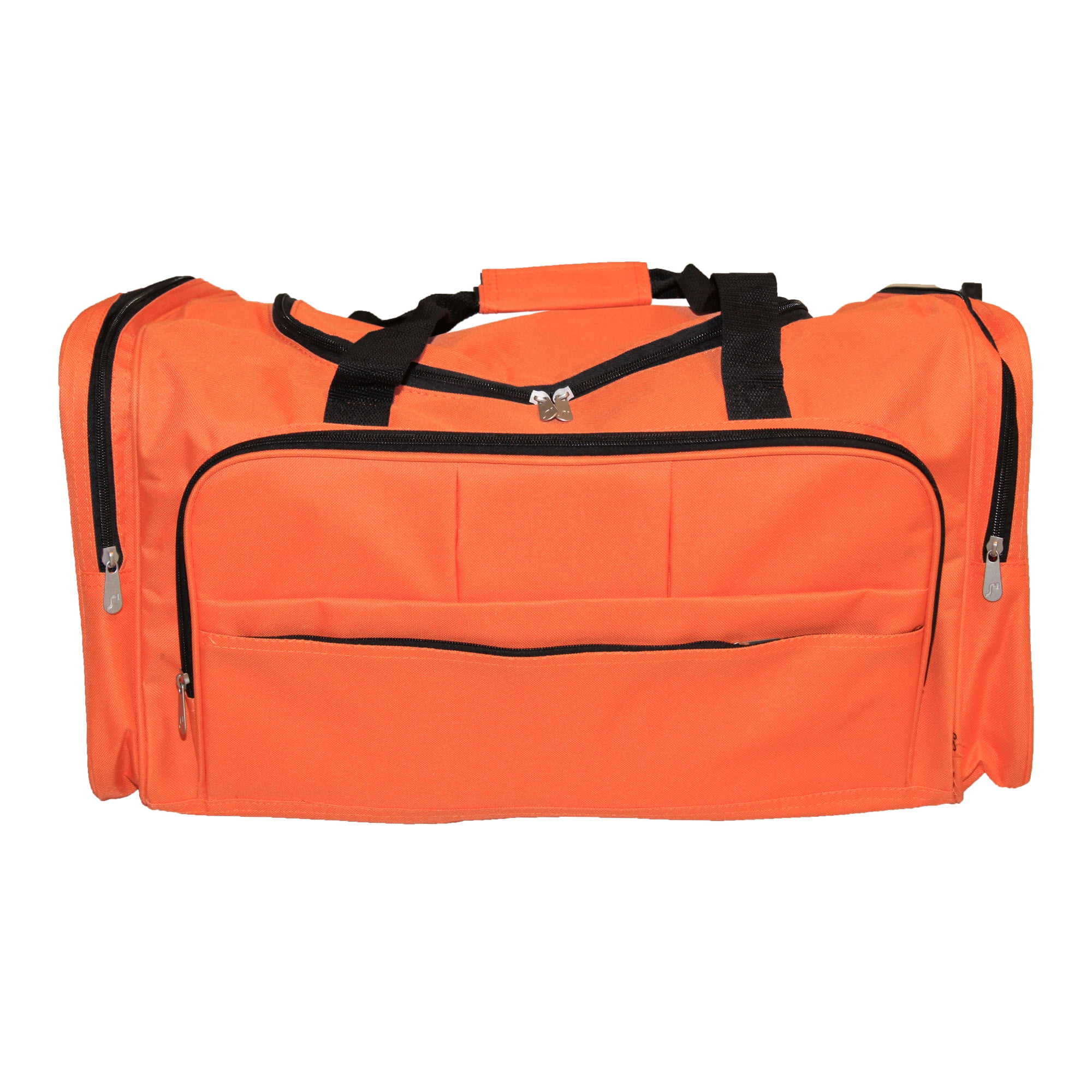 Orange OXA Lightweight Foldable Travel Duffel Bag with Shoes Bag 