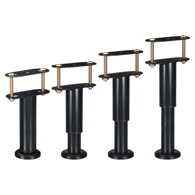 Patas de cama ajustables Unique Bargains Metal 10-17 pulgadas 4uds