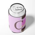 thumbnail image 4 of Carolines Treasures CJ1005-CCC Letter C Initial Monogram - Pink Stripes Can or Bottle  Hugger, 4 of 5