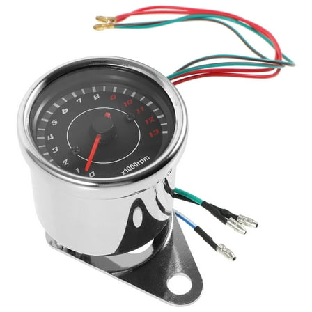 IBASETOY Silver Motorbike Tachometer Gauge for Unique Motorcycle Appearance