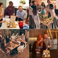 thumbnail image 6 of BlauKe® Bamboo Cheese Board and Knife Set 12x8 inch - Wood Cheese Cutting Board, Serving Tray Platter, Charcuterie Board Set, Magnetic Cheese Knives, 6 of 18