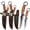 3pcs, variant on 2-Piece Forged Fixed Blade Knives, Wood & Metal Composite Handle Ring Tactical Hunting Knife Set with Sheath