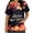 #1 Multicolor, variant on Luxalzxs Women's Scrub Tops Happy New Year Print Short Sleeve V-Neck Shirts Stretchy Nursing Uniform with Pockets