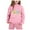 Pink, variant on Hwmodou Toddler Girls Outfit Sets Kids Cuhk Kids Long Sleeve 2025 Hooded Top Hoodie Pant Set,2-Piece,Size 2-13Y