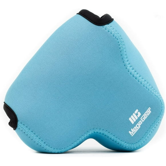 MegaGear Nikon Coolpix B700 Ultra Light Neoprene Camera Case, with Carabiner - Blue - MG848