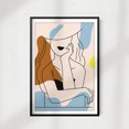 thumbnail image 2 of Designs ByLITA Silhouette Thinker 11 x 14 UNFRAMED Print Silhouette Wall Art, 2 of 2
