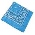 thumbnail image 1 of thinsony 3 Pcs Foulard Carrée Imprimée pour Femmes Hommes Bandeau de Cyclisme Mode Polyester, Bleu Ciel, 1 of 6