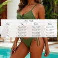 thumbnail image 3 of Fewfanhot Women Swimsuits Triangle Bikini Spaghetti Strap Push Up Swimsuit Cheeky Two Piece Bathing Suit, 3 of 6