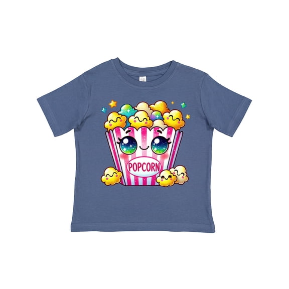 Inktastic Kawaii Buttered Popcorn Girls Toddler T-Shirt