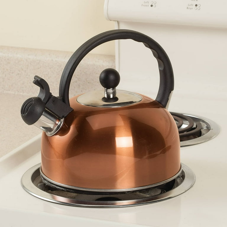 Copper Color Whistling Tea Kettle by Home Marketplace - Walter Drake