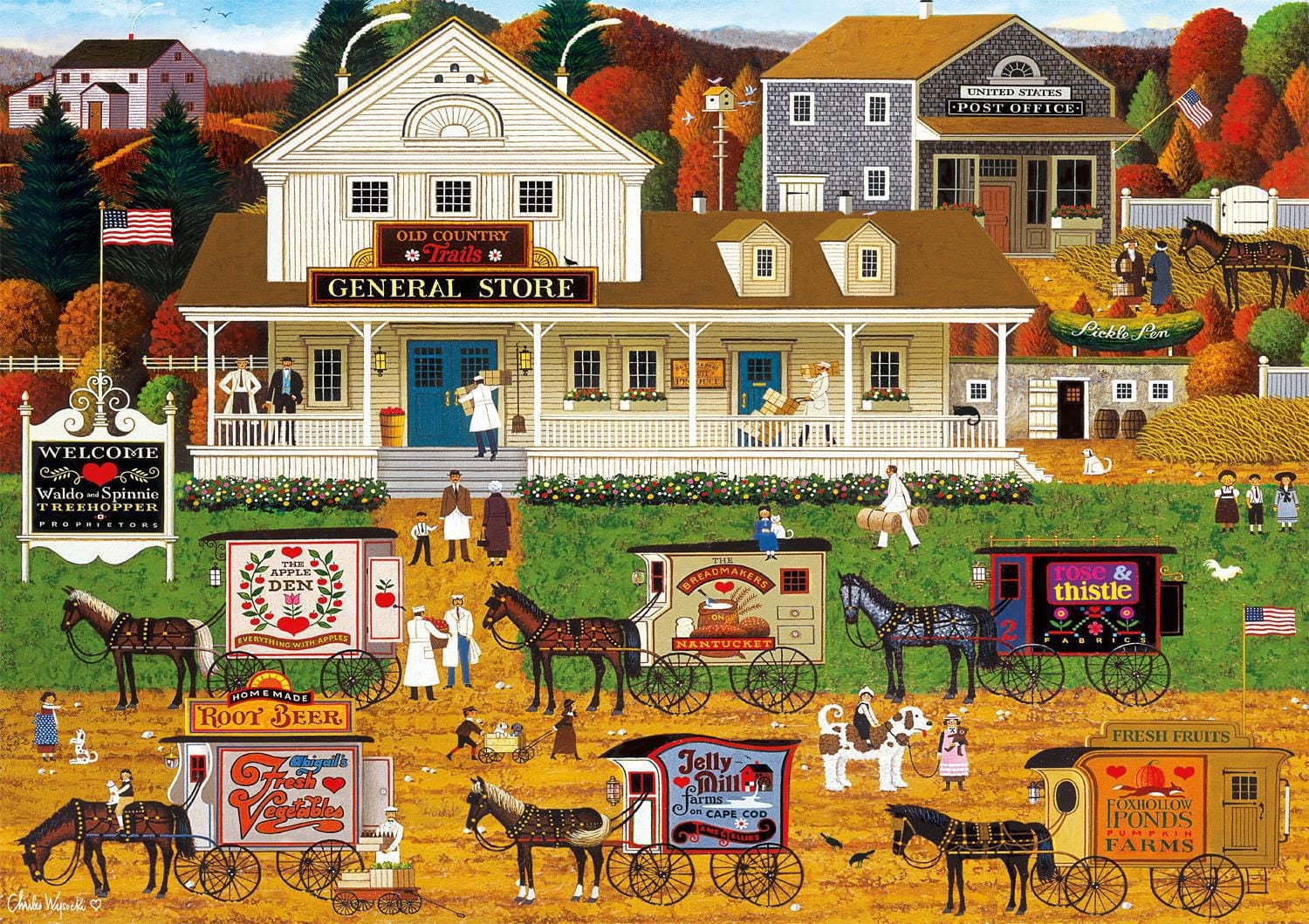 Buffalo Games - Charles Wysocki - Storin' Up - 300 Piece Jigsaw Puzzle