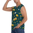 thumbnail image 3 of Bingfone Camping Pattern Men's Tank Tops Workout Sleeveless Tee Shirts Running Beach Tanks for Men-X-Large, 3 of 7
