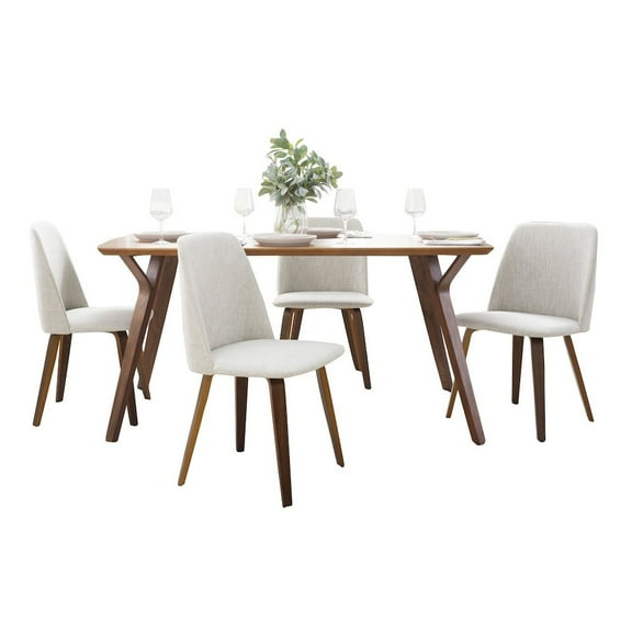 LumiSource Folia-Toriano Dining Set - 5 Piece