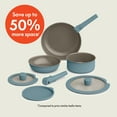 thumbnail image 2 of Bella 8 Piece Piece Ceramic Nonstick Cookware Set with Removable Handles, Surf, 2 of 7