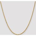 thumbnail image 2 of 10K Yellow Gold 2.25mm Diamond-Cut Rope Chain (20 X 2.25) Made In Peru 10k018-20, 2 of 5