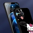 thumbnail image 5 of Funda de teléfono de estilo negro de Hello Kitty, varios colores, para iPhone 14, 11, 13, 12 Pro Max, XR, X, XS, 8, 7, 6, 6S Plus, MINI funda de silicona, 5 of 5