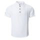 thumbnail image 1 of Camisa de Manga Corta Plisada con Botón de Cuello en V, Mezcla de Algodón de Poliéster Top de Vacaciones de Playa, Suelto para Hombres, 1 of 8