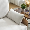 thumbnail image 5 of 3-In-1 Convertible Sleeper, Foldable Sofa Bed Recliner, Mid-Century Modern Decor, Suitable for Small Spaces, with Three Pillows, Can Be Placed in The Bedroom Study Room (Beige), 5 of 9
