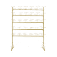 thumbnail image 5 of 5 Tier Gold Hat Display Rack Free Standing Metal Caps Headwear Stand 60Hats Organizer, 5 of 16