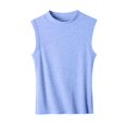 thumbnail image 4 of Annhoo Women's Summer Sleeveless Tops Crew Neck Comfy Cami Tees Casual Soft Beach Vacation Tank Tunics, 4 of 9