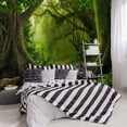 thumbnail image 5 of - Forest Landscapes Woodland Tree Fabric Wallpaper Living Room Bedroom Bathroom Jungle Wall Mural- not Peel and Stick）, 5 of 5