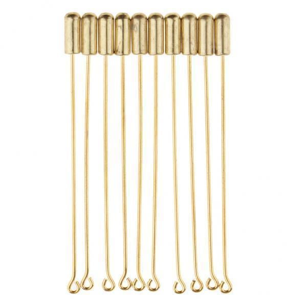 8x Paquete Piezas Alfiler Palo Pin , DIY Accesorios de Solapa - Oro, 7.1cm Sunnimix Broche de solapa para cuello