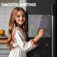 thumbnail image 3 of Clear Acrylic Magnetic Fridge Calendar - Sleek Dry Erase Board & Chore Chart for Fridge, 2 in1 Monthly Calendar Perfect Family Organizer,Kitchen Menu Planner With 8 Markers (White-Kid), 3 of 7