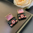 thumbnail image 4 of VIVIDELLE Fashionable Enamel Camellia Earrings Stud Women Jewelry Anniversary Gifts, 4 of 5