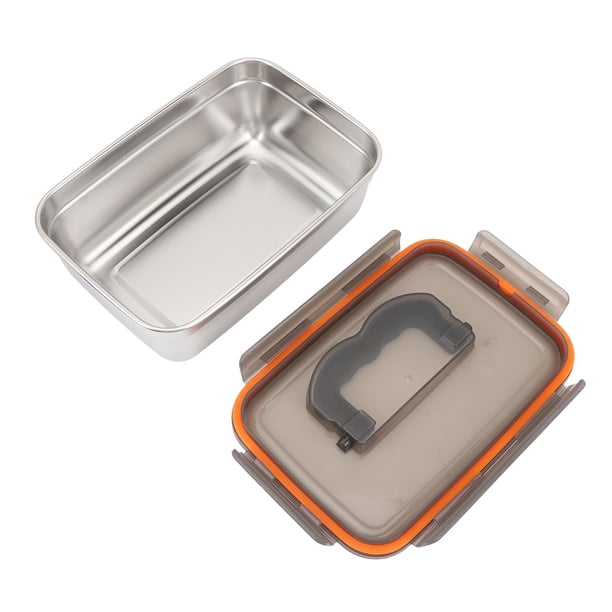 Fiambrera, Contenedores de Almacenamiento de Alimentos de Acero inoxidable A PRUEBA DE FUGAS Y TAPAS HERMÉTICAS Para Cocina, Tazón de Acero inoxidable, Fiambrera para