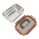 thumbnail image 1 of Fiambrera, Contenedores de Almacenamiento de Alimentos de Acero inoxidable A PRUEBA DE FUGAS Y TAPAS HERMÉTICAS Para Cocina, Tazón de Acero inoxidable, Fiambrera para, 1 of 7