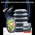 thumbnail image 2 of Summer Clearance,Metal Bento Box,Disposable Meal Prep Containers,Disposable Lunch Box Made Of PP Material, American Pasta, Sushi Packaging Box, Microwave Thickened Takeout Packaging Box, 2 of 9
