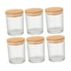 thumbnail image 3 of 6 frascos de vidrio para hacer velas, 220 ml, para regalo, almacenamiento de alimentos, recipiente transparente de muestra de 7 con tapas de A, 3 of 8