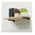 thumbnail image 2 of allen + roth 2.76-Inches L x 2.76-Inches W x 7.01-Inches D Black Shelf bracket, 2 of 4