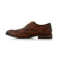 thumbnail image 4 of Ferro Aldo Albertson MFA19706 Men's Wingtip Oxford Spectator Dress Shoes, in Embossed Espresso, Size 8, 4 of 8