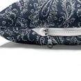 thumbnail image 4 of Paisley Pet Bed, Vintage Ornament Bohemian Motifs with Grunge Look Hand Drawn Style Pattern, Resistant Pad for Dogs and Cats Cushion with Removable Cover, 24" x 39", Dark Blue and White, by Ambesonne, 4 of 4