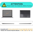 thumbnail image 2 of Mosiso Case for Surface Laptop 5/4/3/2 13.5 inch 2022 2021 2019 2018 Release with Alcantara Keyboard (Models: 1950 & 1958 & 1867 & 1769), Plastic Hard Shell Case Cover, Crystal Clear, 2 of 7