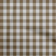 thumbnail image 1 of oneOone Cotton Poplin Brown Fabric Check Craft Projects Decor Fabric Printed By The Yard 56 Inch Wide, 1 of 4