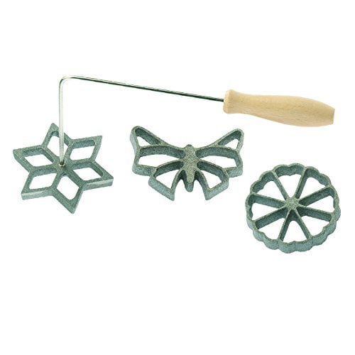Cast Iron Rosette Iron Set