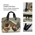 thumbnail image 4 of 16" Laptop Briefcase for Work Travel Laptop Shoulder Bag Carrying Handbag Laptop Case Chicken and Rooster, 4 of 8