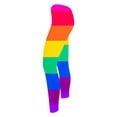 thumbnail image 4 of Lorytime Women Yoga Pants Carnival Stripe Mardi Gras Pants Elastic Waist Hoilday Tights Trousers Lounge Pants, 4 of 6