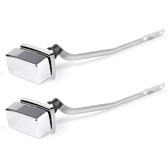 ABCISI Toilet Handle Replacement, Compatible with Kohler Toilet Handle Side Mount Toilet Tank Lever Fit for Kohler 85114-CP Trip Lever Kit, Polished Chrome, 2 Pack