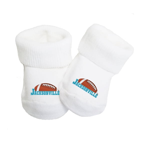 Future Tailgater Baby (0-9 months) Toe Sock Booties for Jacksonville Fans
