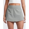 thumbnail image 2 of CRZ YOGA High Waisted Side Slit Tennis Skirts for Women A Line Running Athletic Skort with Inner Pockets, 2 of 4