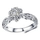thumbnail image 1 of Qarigey Exquisito anillo ahuecado, elegante anillo de racimo de diamantes, accesorios de joyería de boda de compromiso, anillos apilables, joyería para Ropa, zapatos y accesorios Miscelánea No.2 Qarigey AP006769-02, 1 of 6
