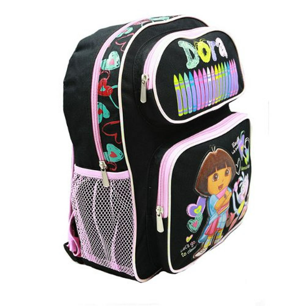 doratheexplorer medium backpack dora the explorer black crayon