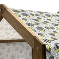 thumbnail image 5 of Geometric Pet House, Line Art with Circle Triangles and Chevron Zigzags Vintage Art Print, Outdoor & Indoor Portable Dog Kennel with Pillow and Cover, 5 Sizes, Yellow Black White, by Ambesonne, 5 of 5